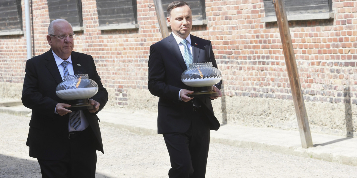 Andrzej Duda i Reuven Riwlin