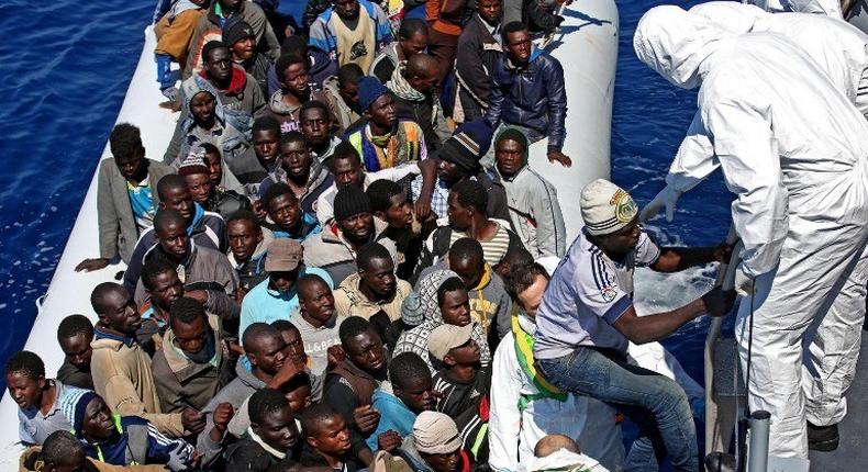 Libyans fleeing to Europe in unseaworthy boats