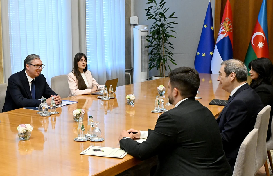 Vučić primio je u u oproštajnu posetu ambasadora Republike Azerbejdžan Kamila Hasijeva