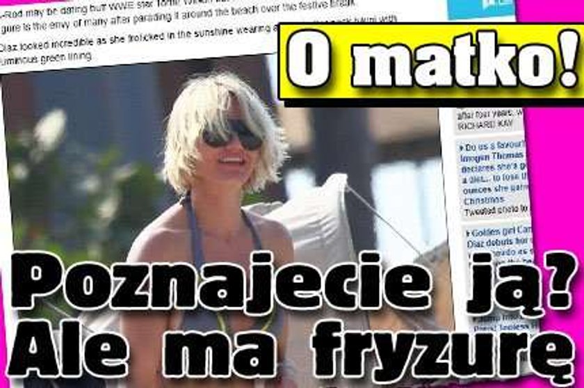 O matko! Poznajecie ją? Ale ma fryzurę