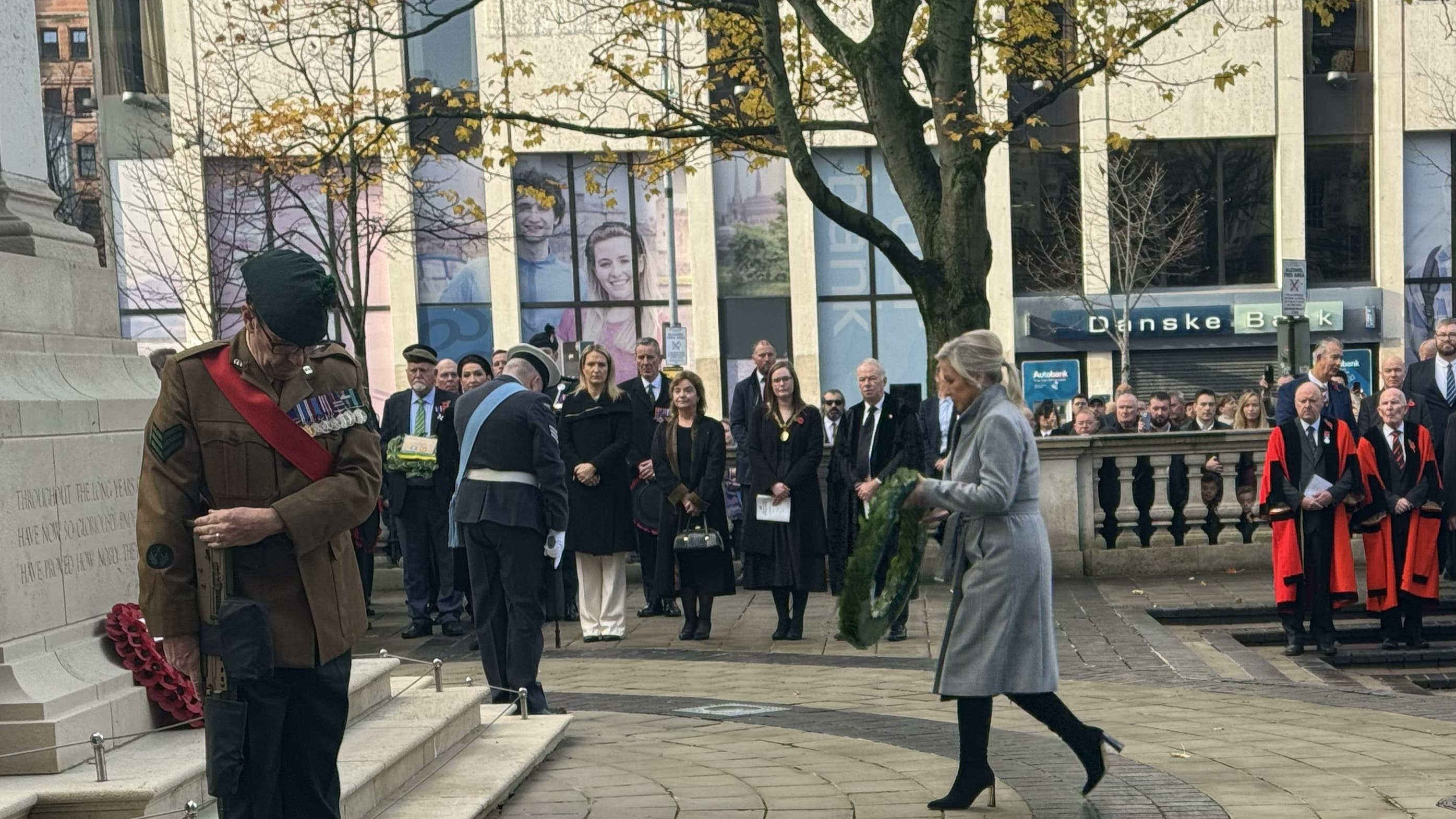 King Charles leads Remembrance Sunday at Cenotaph - historic Belfast ceremony