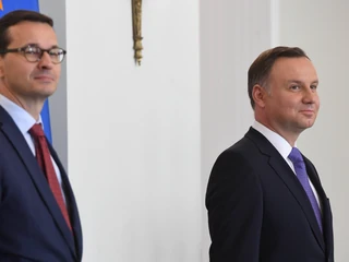 Premier Mateusz Morawiecki i prezydent Andrzej Duda