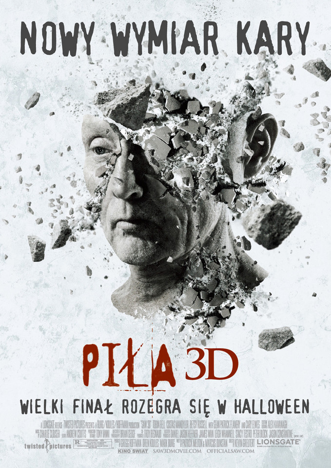 Plakat filmu "Piła 3D"
