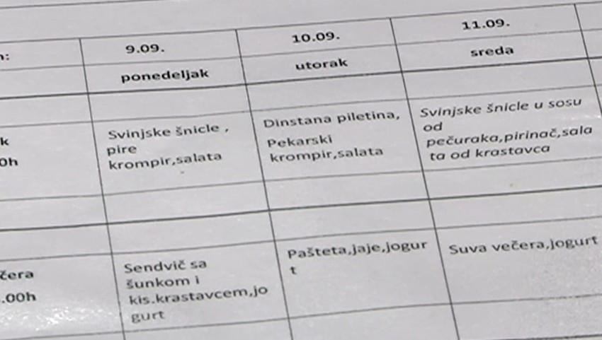 Jelovnici za sedam dana