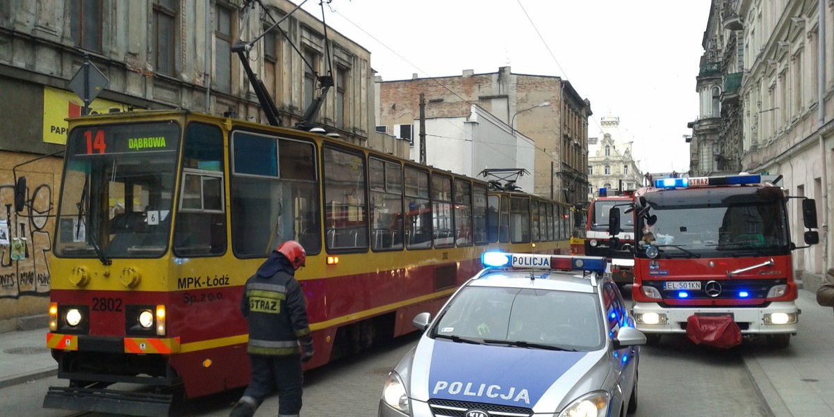 zderzenie wozu strazackiego z tramwajem