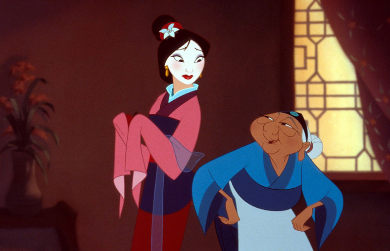 Mulan - kadr z animacji z 1998 r.