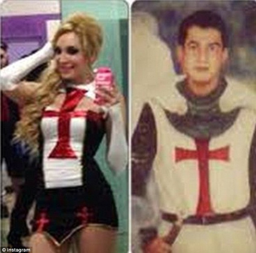 Meksička pevačica Melisa Plankarte sa obeležjima kartela svog oca Enrikea