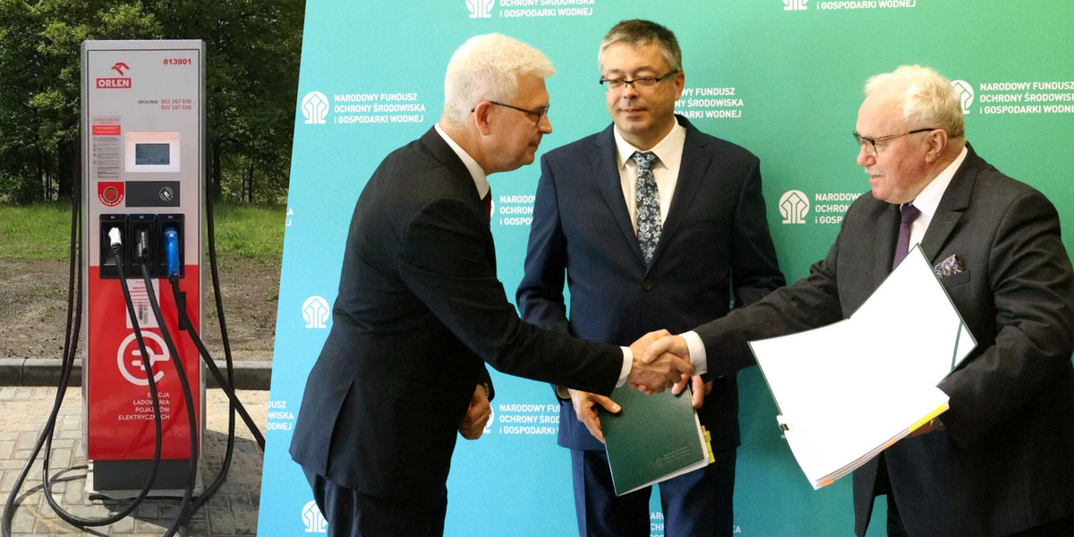 Orlen otrzyma z Narodowego Funduszu Środowiska 63 mln zł. 7 lipca 2023 r. nastąpiło podpisanie umowy na ogólnodostępne stacje ładowania.