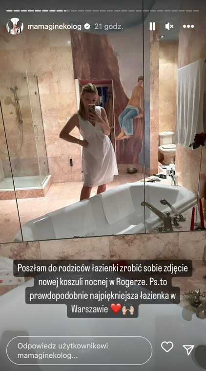 Mama Ginekolog chwali się luksusową łazienką rodziców