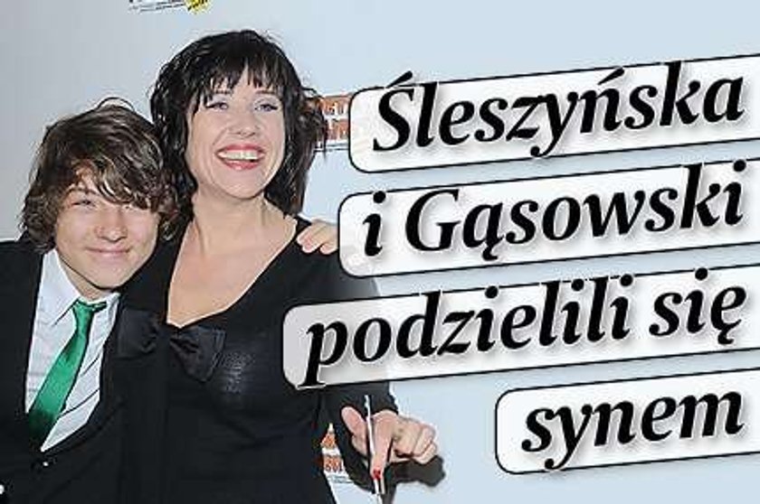 Śleszyńska i Gąsowski podzielili się synem