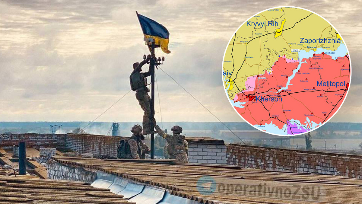 Ukraińska flaga powiewa w ważnym miejscu, kontrofensywa posuwa się naprzód