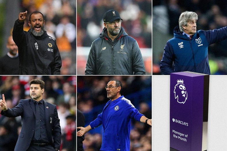 Here are the Manager of the Month nominees [Premier League] 