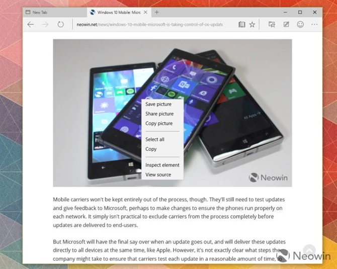 Microsoft Edge dostał kilka udoskonaleń