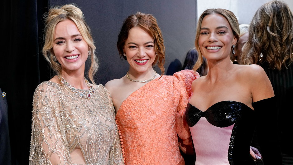 Emily Blunt, Emma Stone i Margot Robbie na gali BAFTA 2024