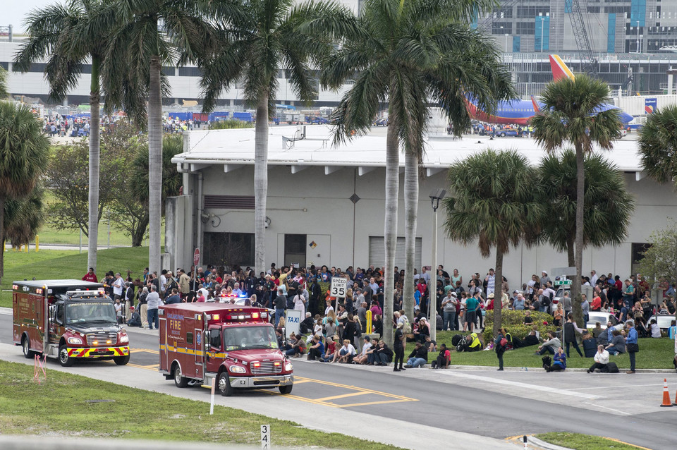 USA AIRPORT SHOOTING (Shooting at airport of Fort Lauderdale)