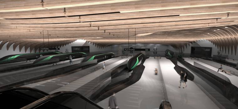 Stacje Hyperloop w przyszłości - zobacz, jak to może wyglądać