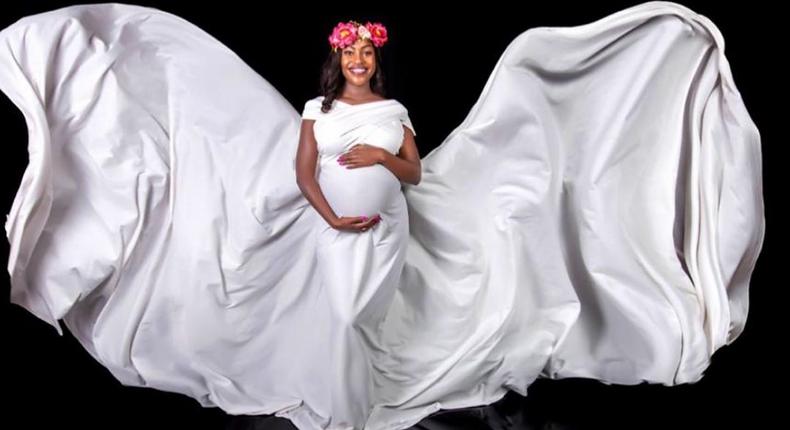 Sharon Momanyi takes over the internet with exquisite baby bump shoot