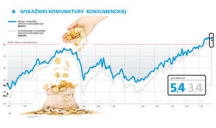 Rekordowy optymizm Polaków. Inwestycje kuleją, ale niesie nas konsumpcja