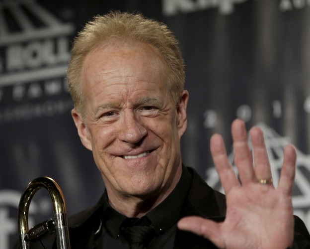 James Pankow z zespołu Chicago podczas ceremonii wprowadzenia do Rock and Roll Hall of Fame