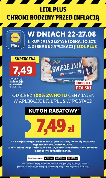 Jaja Złota Nioska z pełnym zwrotem ceny