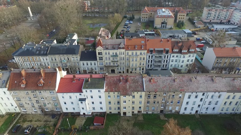 Kamienice w śródmieściu Gorzowa