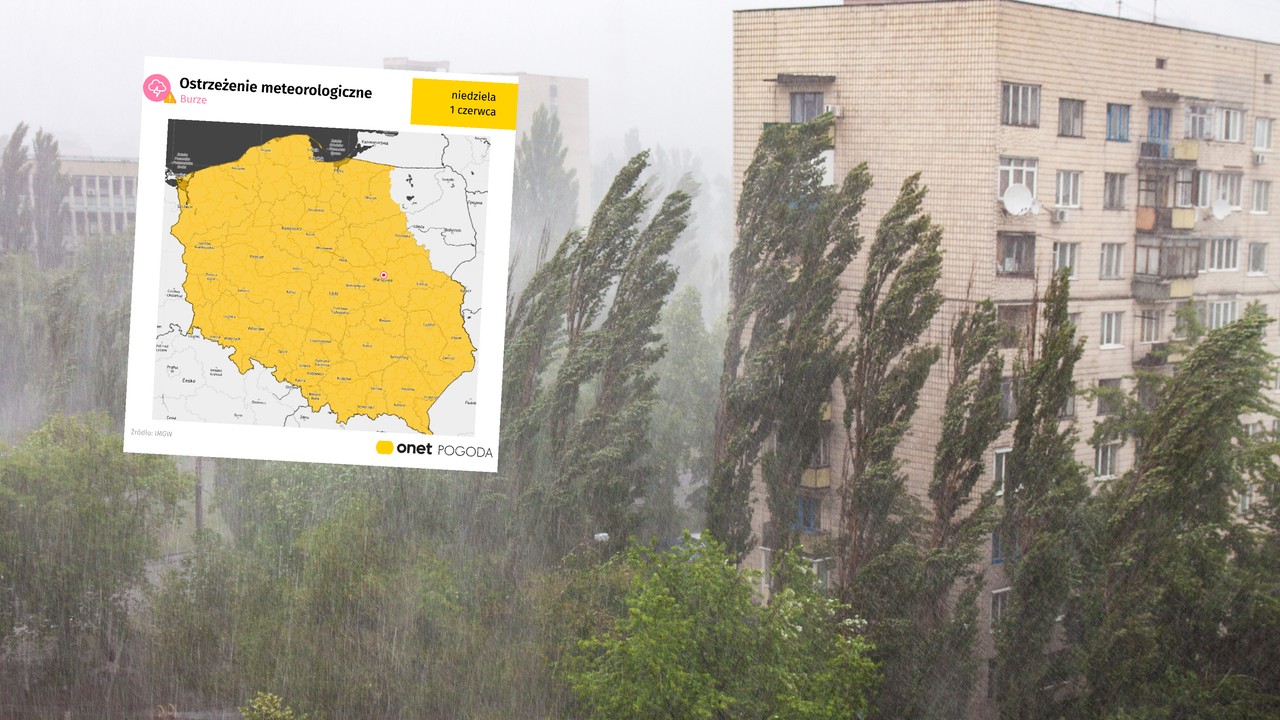 Niemal cała Polska zagrożona gwałtowną pogodą. Są alerty IMGW