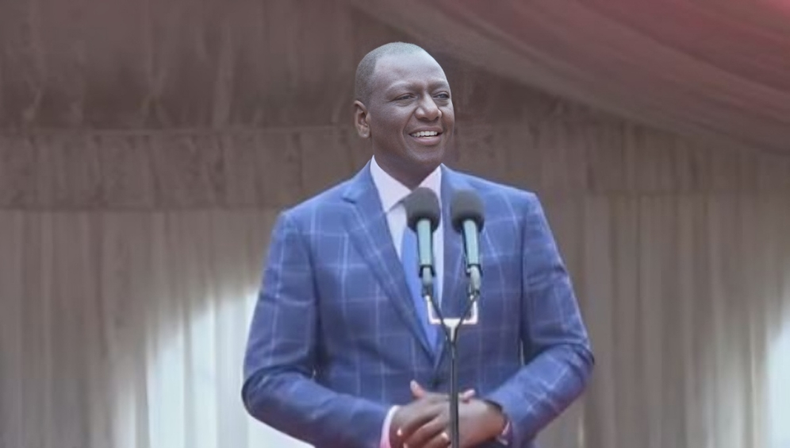 President William Ruto speaking in Embu during the consecration of Bishop Peter Kimani at the Embu Catholic Archdiocese on November 16.