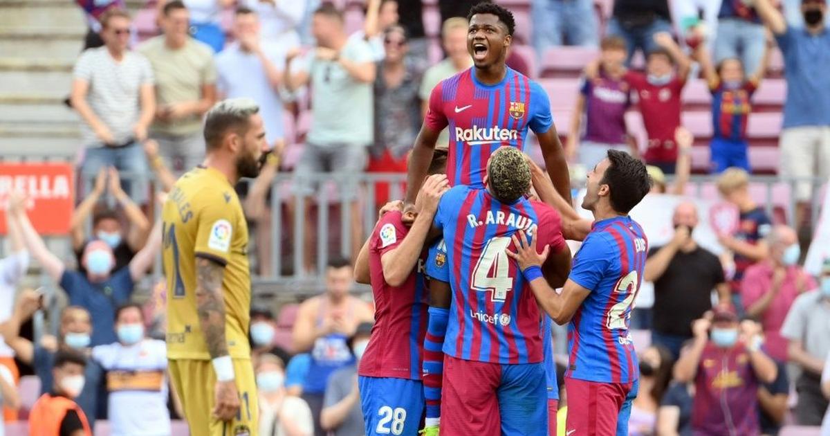 Fati returns in Messi shirt to help Barcelona ease pressure on Koeman