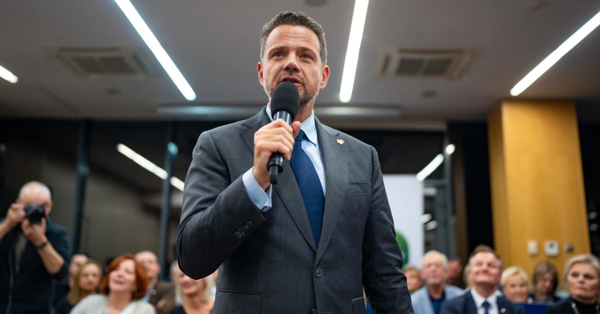 Rafał Trzaskowski w Olsztynie: Trump jest biznesmenem i realistą