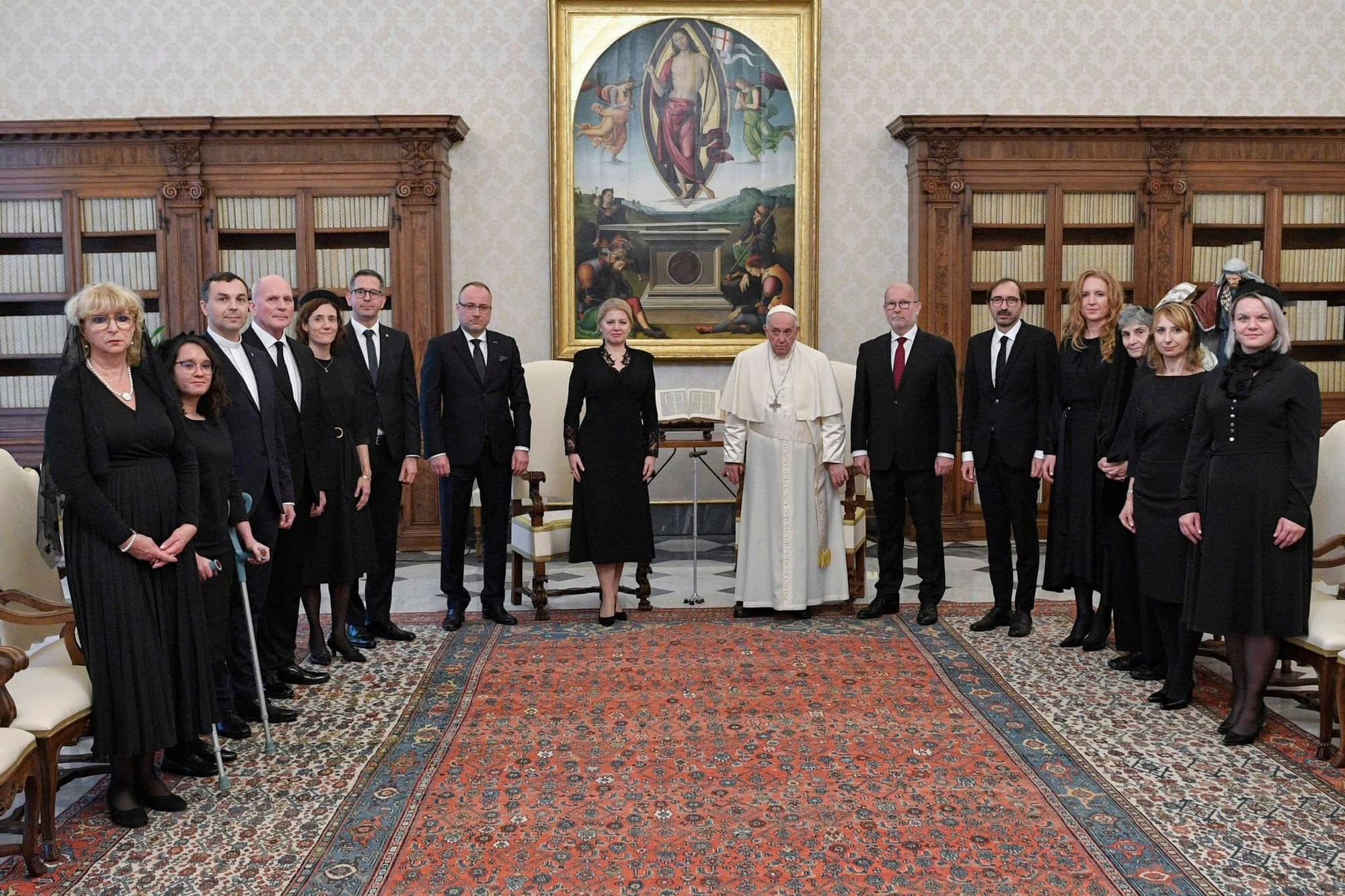 Zuzana Čaputová navštívila pápeža aj so svojou delegáciou.