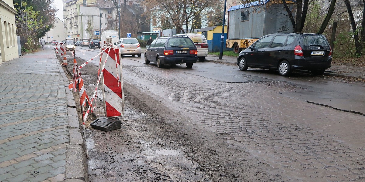 Remont drogi na Podgórzu