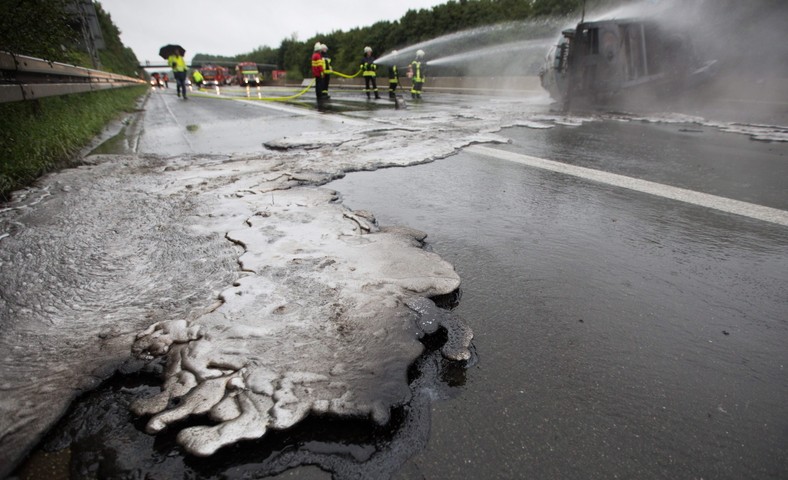 Wypadek na autostradzie A1