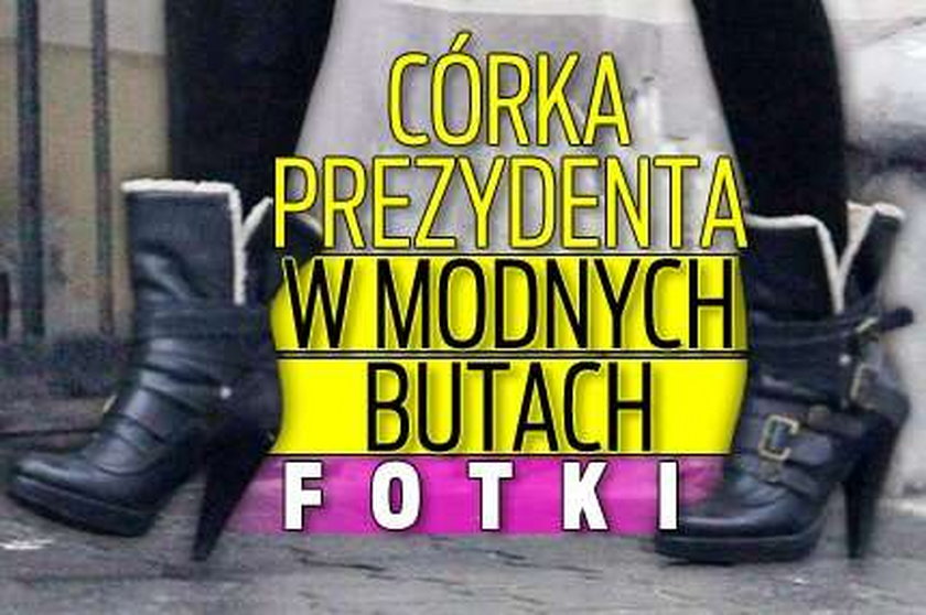 Córka prezydenta w modnych butach