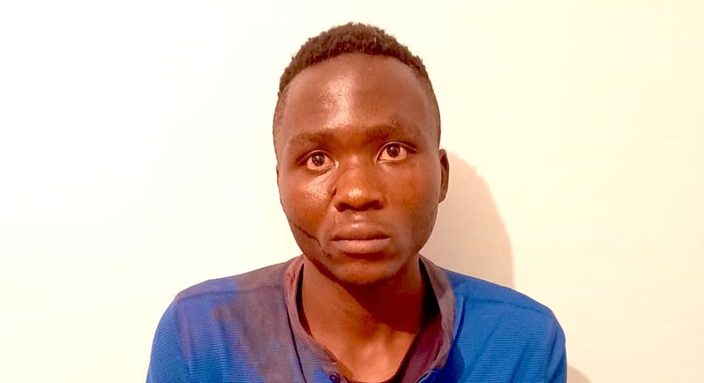 20-year-old Masten Milimu Wanjala who was arrested over kidnapping and murder of two children in Shauri Moyo, Nairobi County