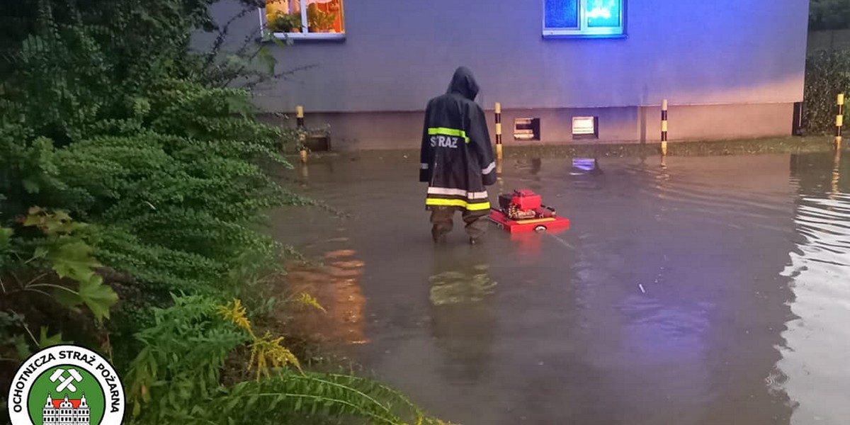 Śląsk zalany przez ulewne deszcze.