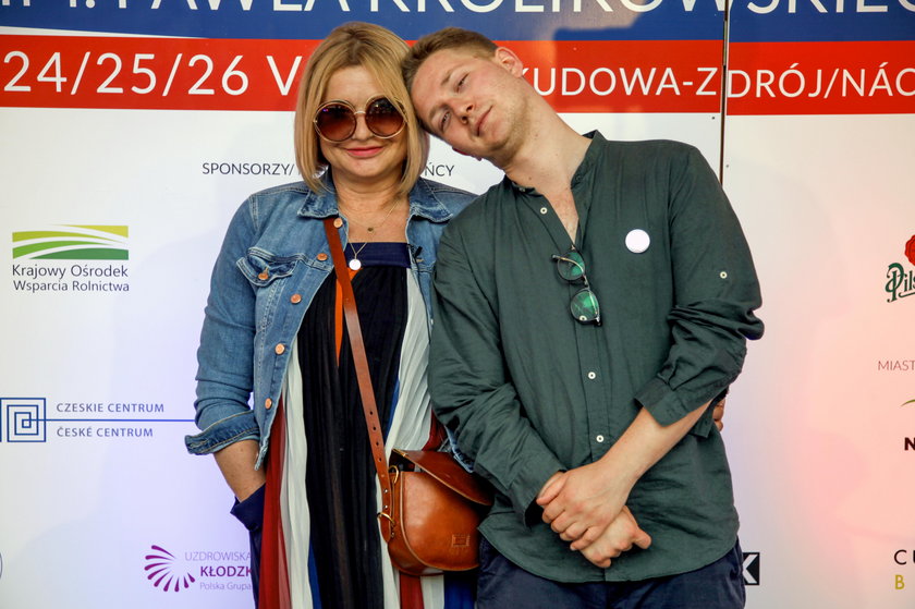 Małgorzata Ostrowska-Królikowska z synem