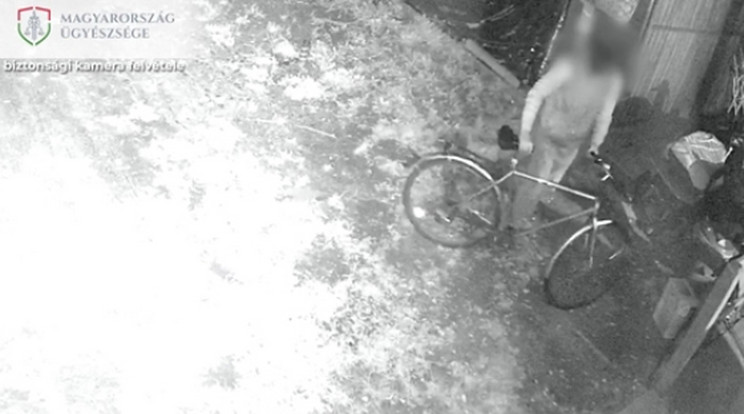 Lopott biciklivel rabolta ki a büfét / Fotó: Ügyészség