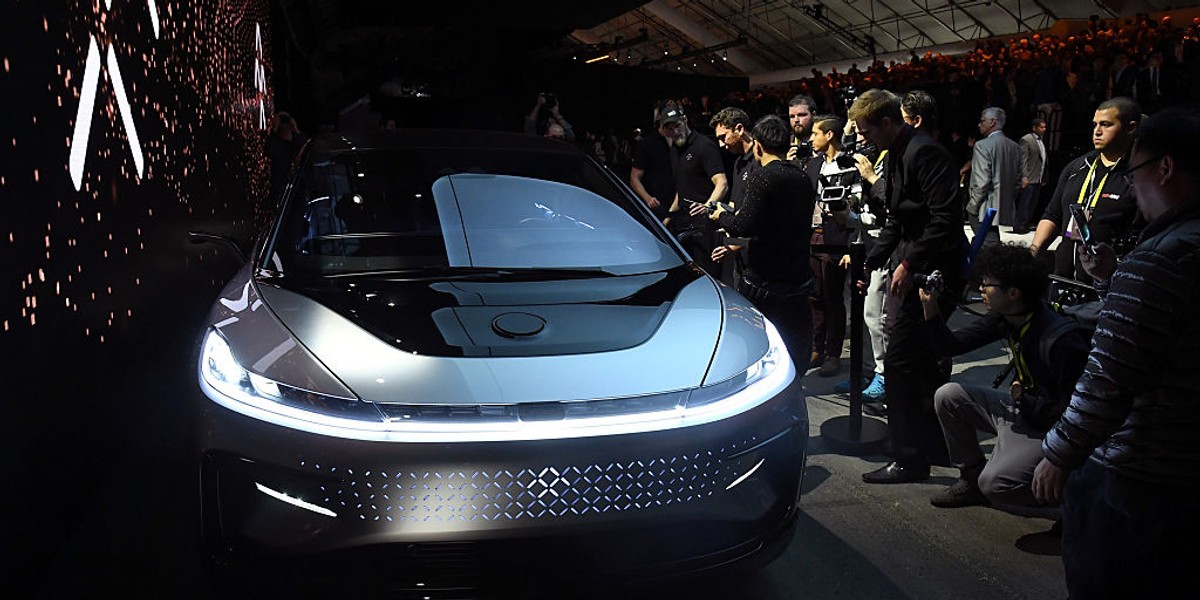 W styczniu 2017 roku Faraday Future pokazał na targach w Las Vegas prototyp futurystycznego elektryka FF 91