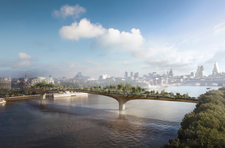 Oprócz mostu między Nine Elms i Pimlico Londyn szykuje inną zapierająca dech w piersiach przeprawę mostową. Projekt jest gotowy. To najdroższy w historii most dla pieszych, który wyglądem będzie przypominał ogród. Połączy Lambeth i Westminster. Garden Bridge ma być gotowy do 2018 r. (jeśli znajdą się sponsorzy, którzy wezmą na siebie część wydatków). Szacowany koszt - 170 mln funtów. A na utrzymanie trzeba by wydawać 3,5 mln funtów rocznie.