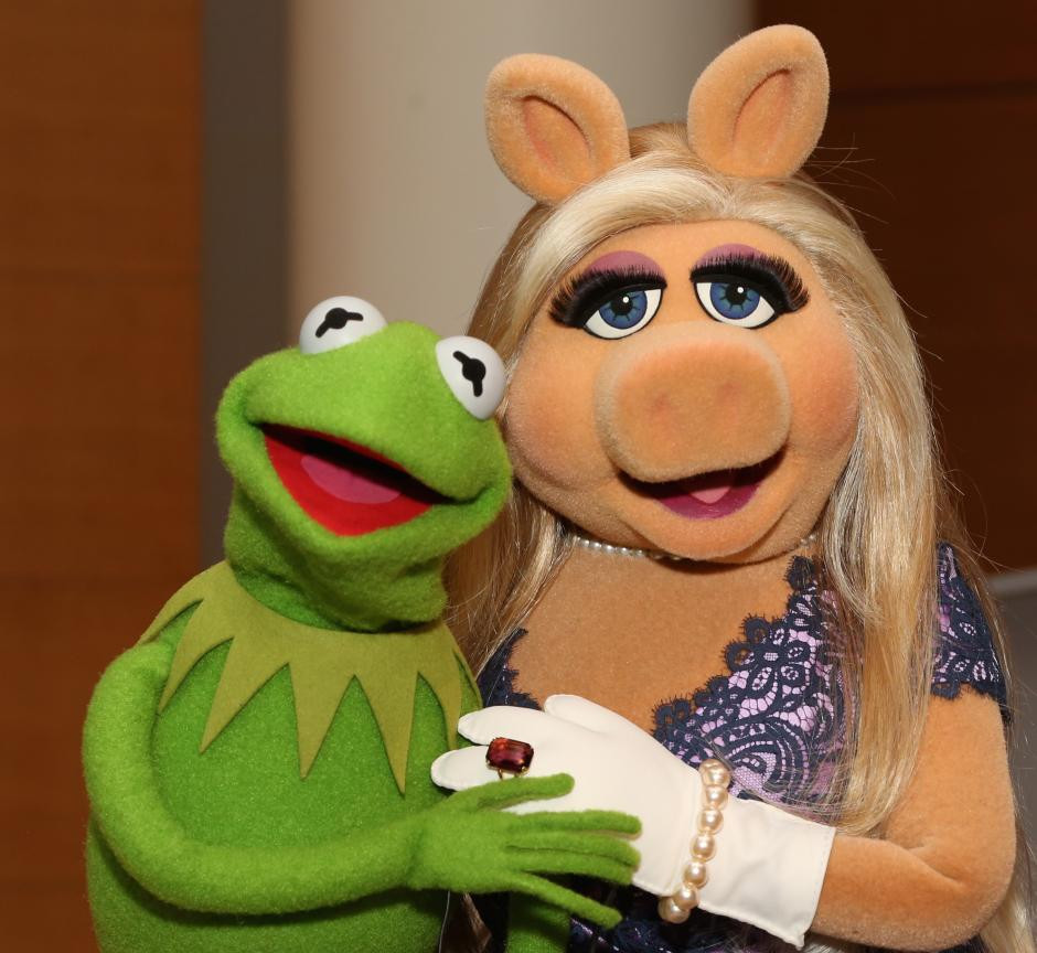 1. Świnka Piggy i Kermit Żaba w "Muppetach"