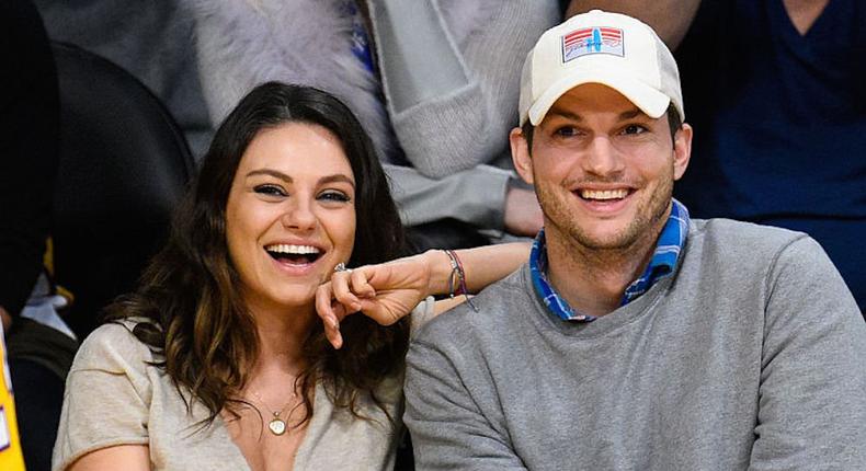 Mila Kunis and Ashton Kutcher.