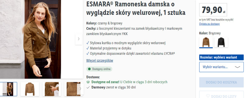 Esmara kurtka damska