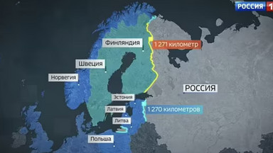 Rosyjska telewizja publiczna grozi bronią jądrową wzdłuż zachodniej granicy Rosji