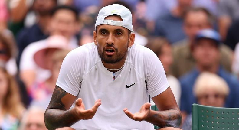 Nick Kyrgios' family members have reacted to his outburst at Wimbledon