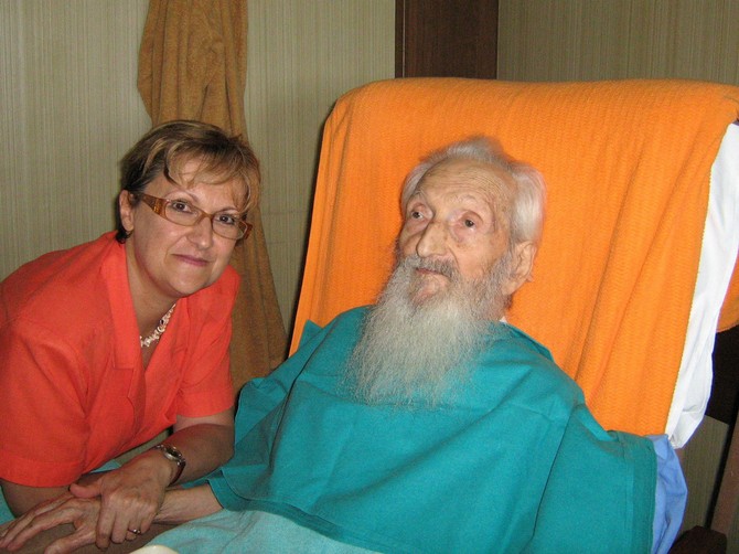 Patrijarh Pavle sa unukon Snežanom