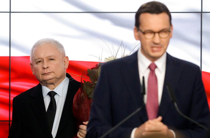 Jarosław Kaczyński i Mateusz Morawiecki