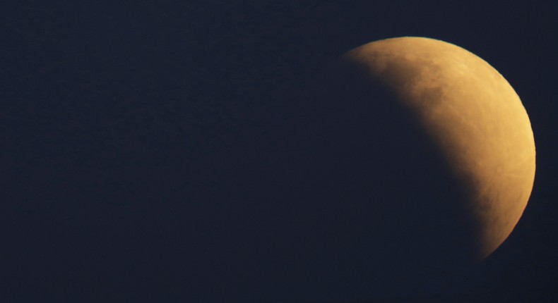 A partial lunar eclipse in Brasilia, Brazil, July 16, 2019. Ueslei Marcelino/Reuters