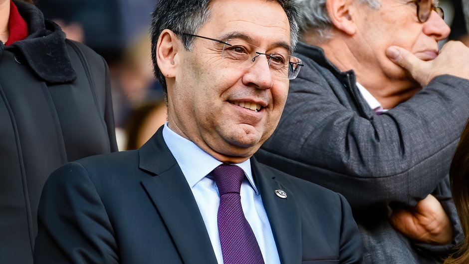 Josep Maria Bartomeu na meczu w 2020 roku