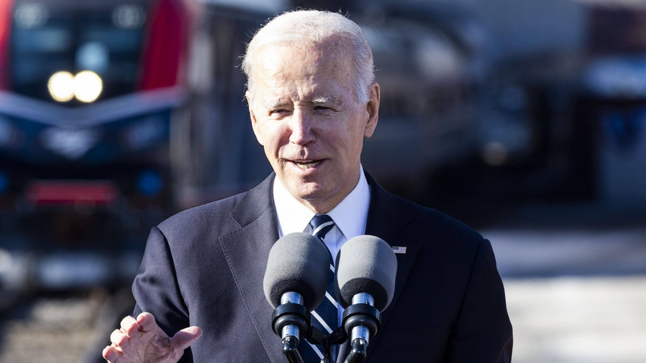 Prezydent USA Joe Biden w Baltimore, Maryland, USA, 30 stycznia 2023 r. 
