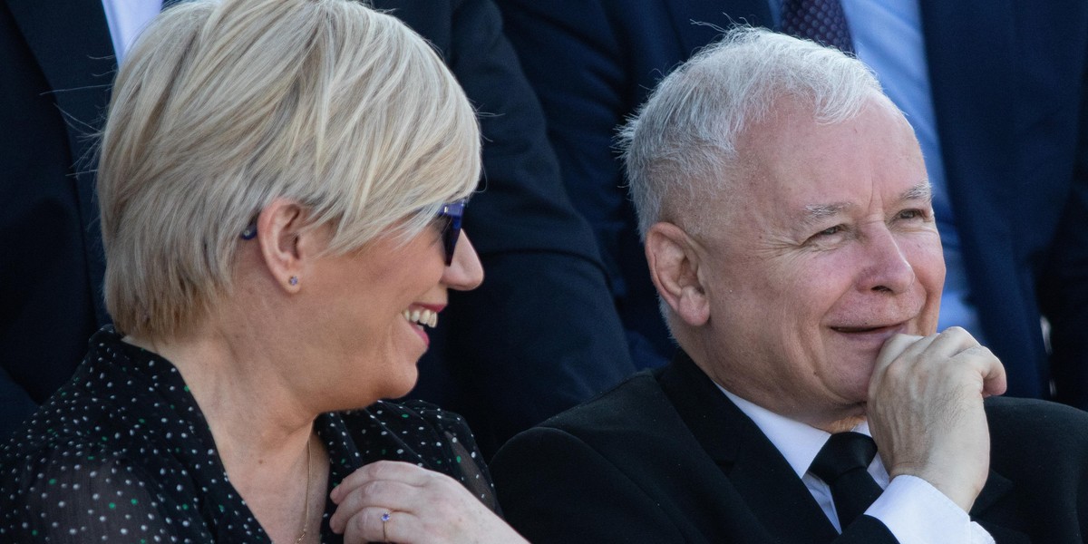 Julia Przyłębska i Jarosław Kaczyński